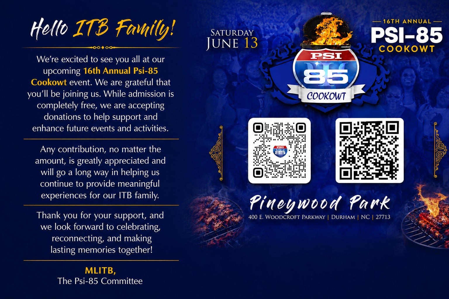 Psi-85 Cookowt donation and committee note banner