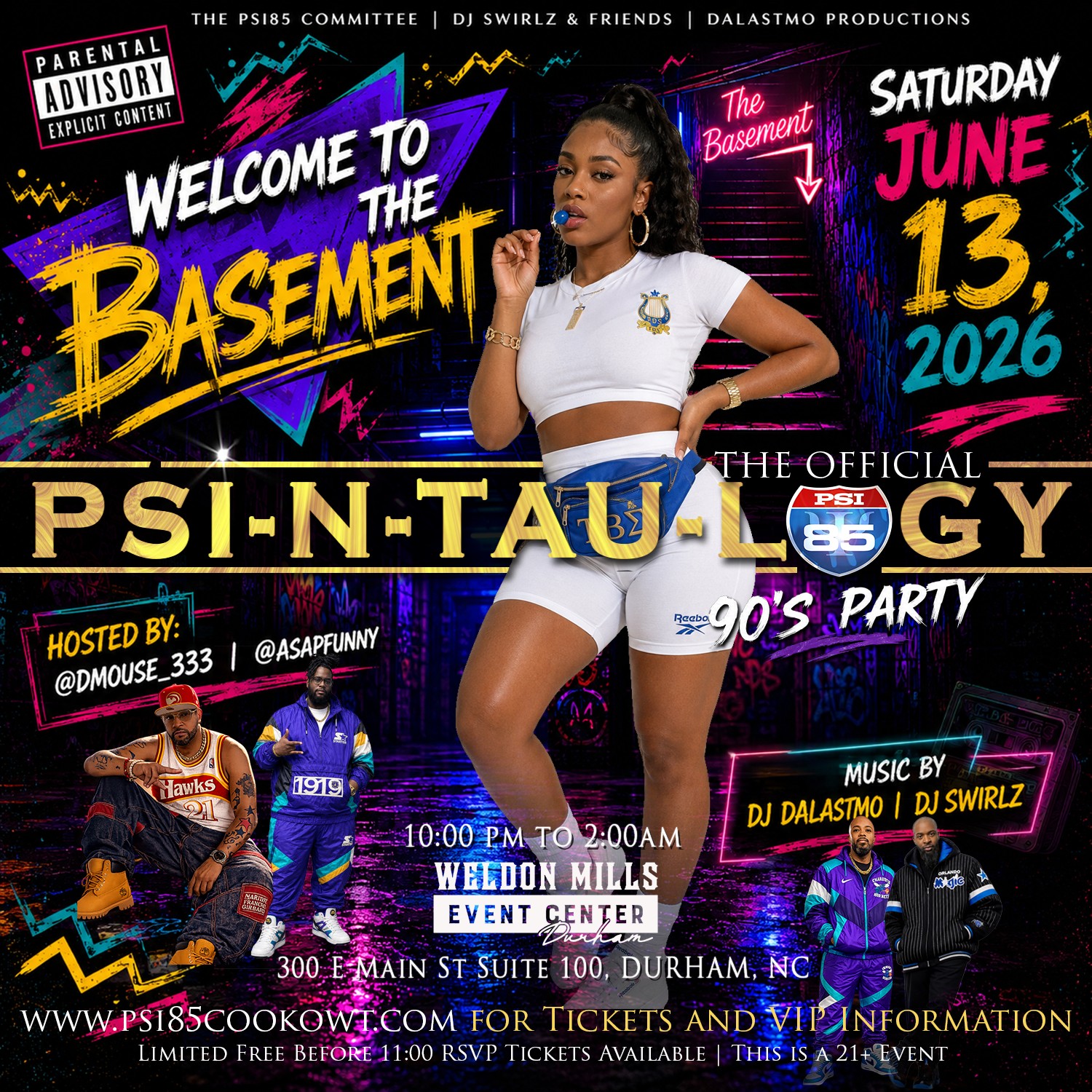 Psi-N-Tau-Logy After Party flyer